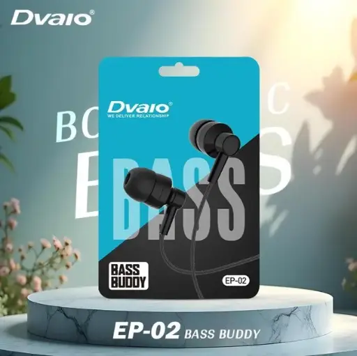 Dvaio EP-02 BASS BUDDY Pouch Earphone (20 pc Set)
