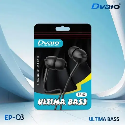 Dvaio EP-27 PURE BASS Pouch Earphone (20 pc Set)