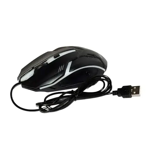 Gaming Mouse with LED Lighting, USB Wired, Ergonomic Design for PC/Laptop/Desktop