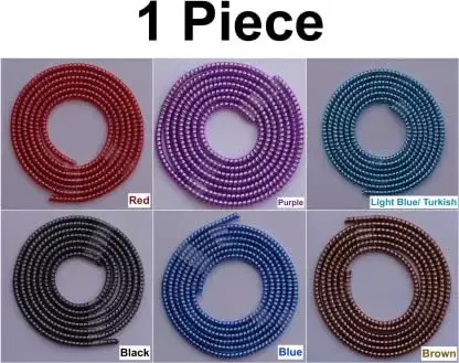 Metallic Cable Protector for Cords & Headphones (Spiral Wrap) (10 Pcs Set)